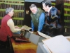 Olive Earnshaw Plume Librarian, Terry Waite and Frank Herrmann Trustee 2001. Image courtesy of the Maldon & Burnham Standard 